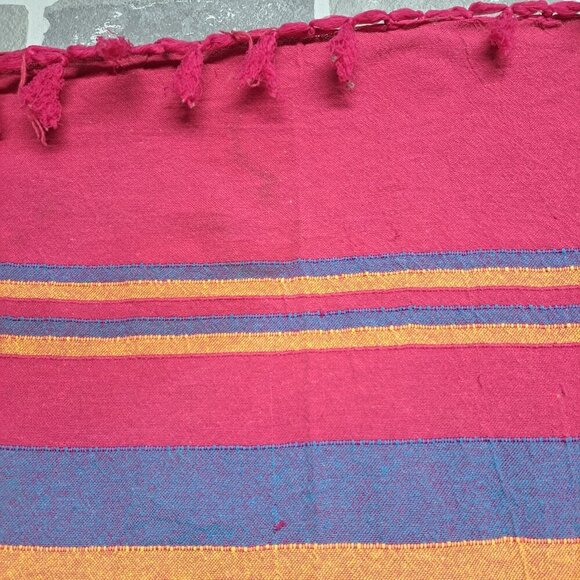 Retro Multicolor Fringes Picnic Rectangular‎ Mat Decorative Throw 44 X 60 IN - Picture 3 of 8